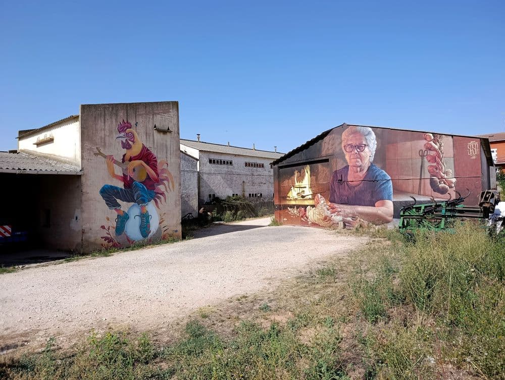 Mural "Liduvina" en Villangómez