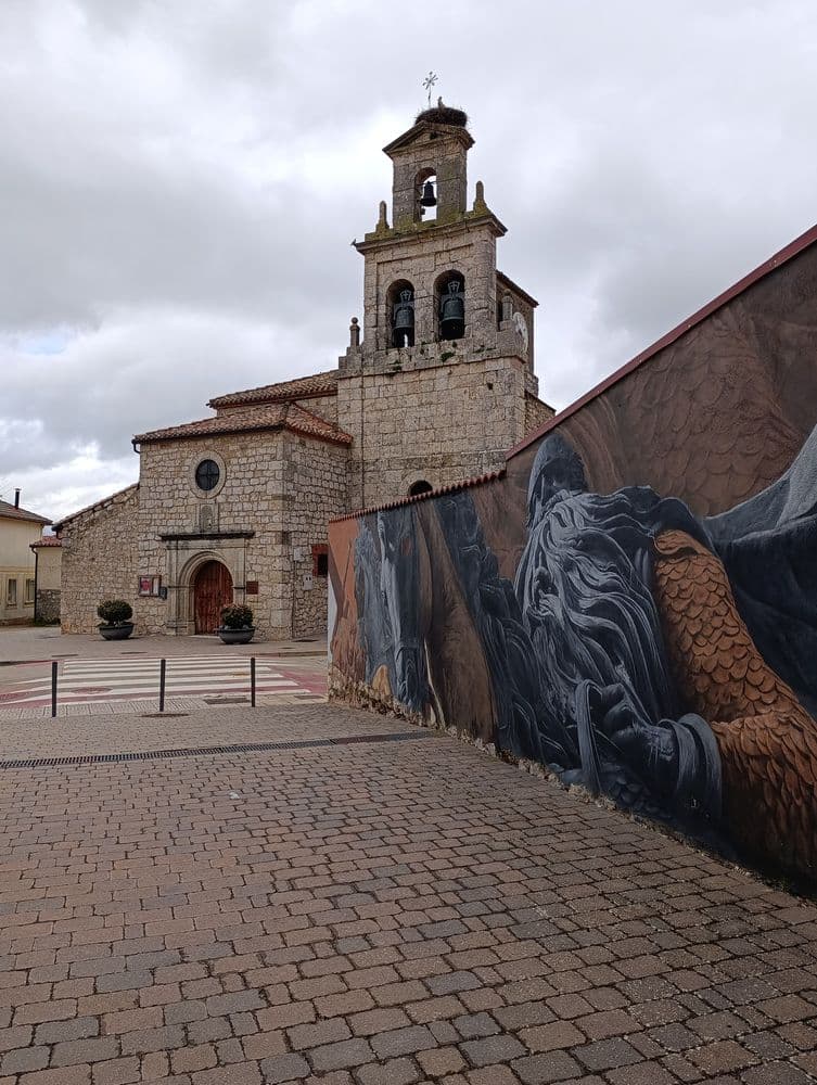 Mural del Cid Campeador en Cardeñajimeno
